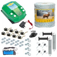 Pachet gard electric complet 1000 m, 4,5 Joule, 230 V, pentru animale domestice