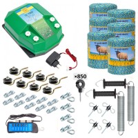 Pachet gard electric complet 6000 m, 7,2 Joule, 230 V, pentru animale domestice