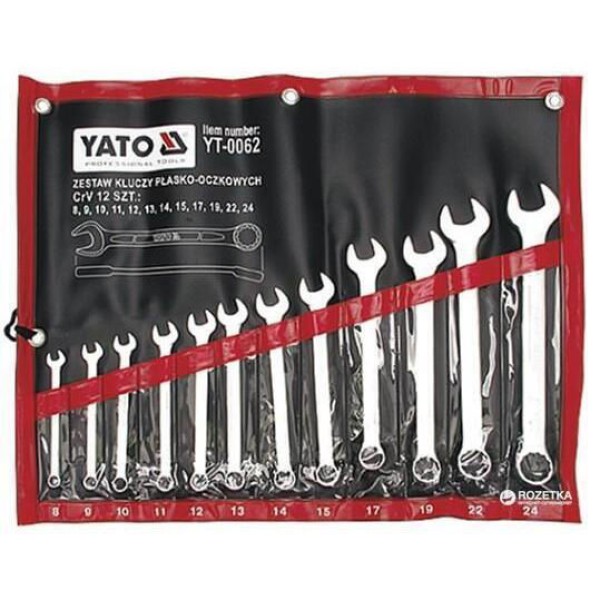 Набор инструментов 8-24мм Yato YT-0062