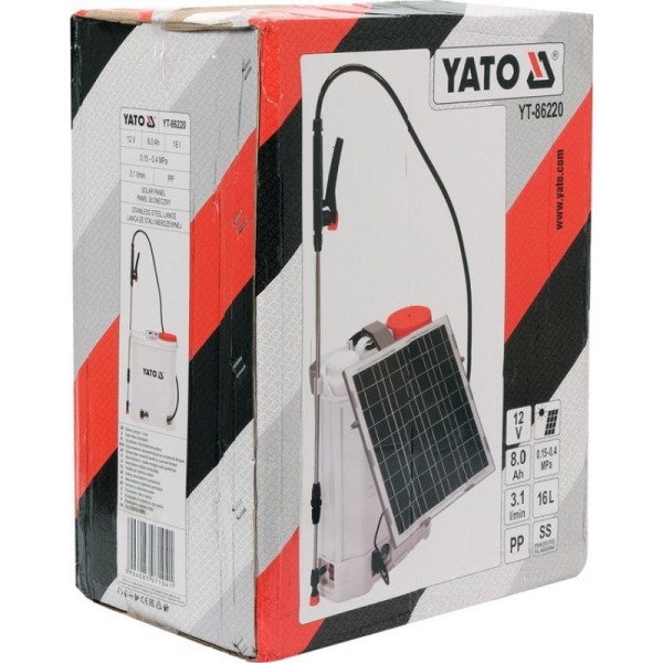 Pulverizator cu energie solară Yato YT-86220