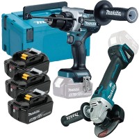 Набор болгарка + шуруповерт аккумуляторный Makita DHP486Z + DGA506Z