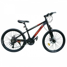 Велосипед 24" Dkaln AMA0057566 черный-красный