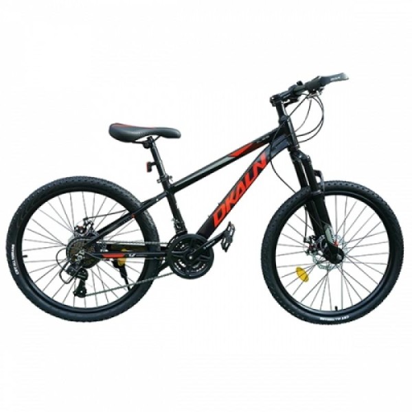 Bicicletă 24" Dkaln AMA0057566 Negru/Roșu