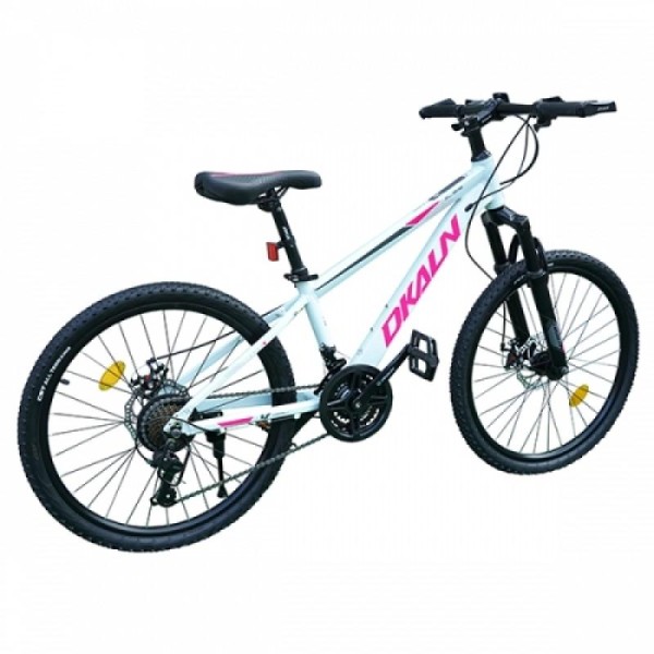 Велосипед 24" Dkaln AMA0057566 белый-розовый