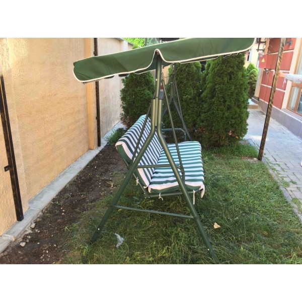 Кресло-качалка Rodos (зеленый и белый)