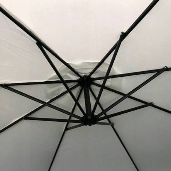 Umbrelă de grădină 300 cm gri