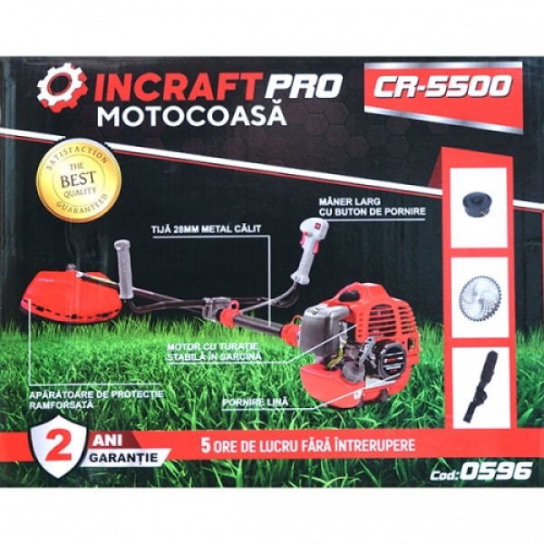 Motocoasă 4,7 kW Incraft Pro CR-5500