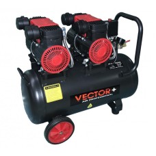 Безмасляный компрессор Vector+ (1520Wx2) 50 л