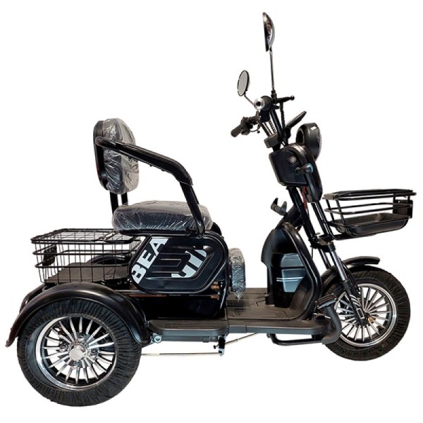 Tricicletă electrica cu trei roti 1000W Black