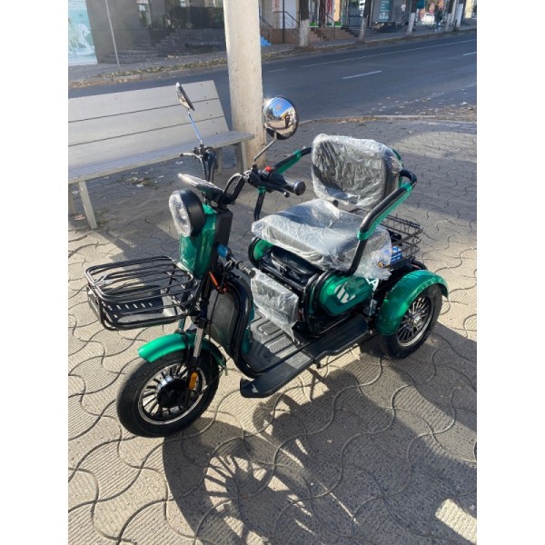 Tricicletă electrica cu trei roti 1000W Green