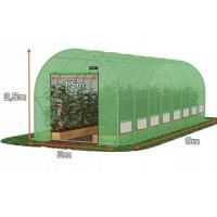 Seră Tehno MS 8x3x2.5 m, 26 mm, 2 uși