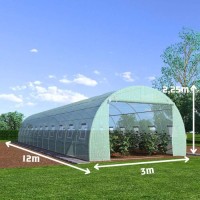 Seră Tehno MS 12x3x2.25 m, 26 mm, 2 uși