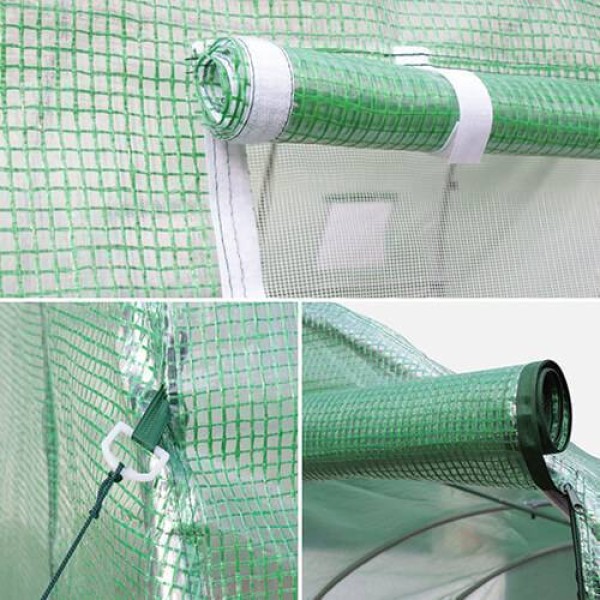 Теплица Tehno MS 12x3x2.25м, 26 мм, 2 двери