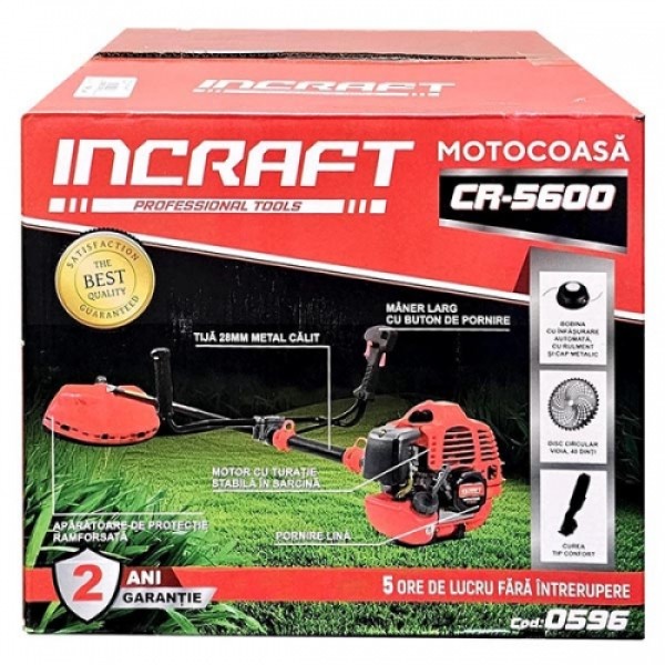 Motocoasă 5,6 CP Incraft CR-5600