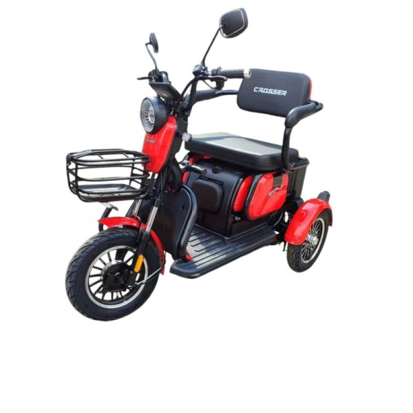 Трёхколёсный электроскутер Crosser TR-1 Красный
