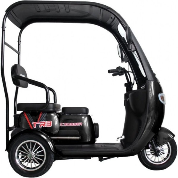 Трёхколёсный электроскутер Crosser TR-3 Черный