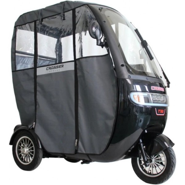 Трёхколёсный электроскутер Crosser TR-3 Черный