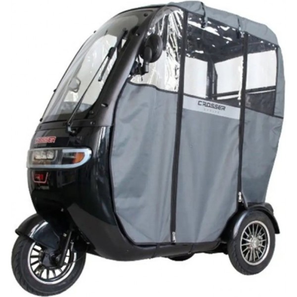 Трёхколёсный электроскутер Crosser TR-3 Черный