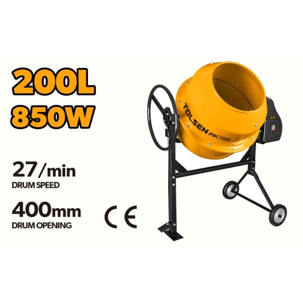 Betoniera Tolsen 850W 200L Industrial (79953)