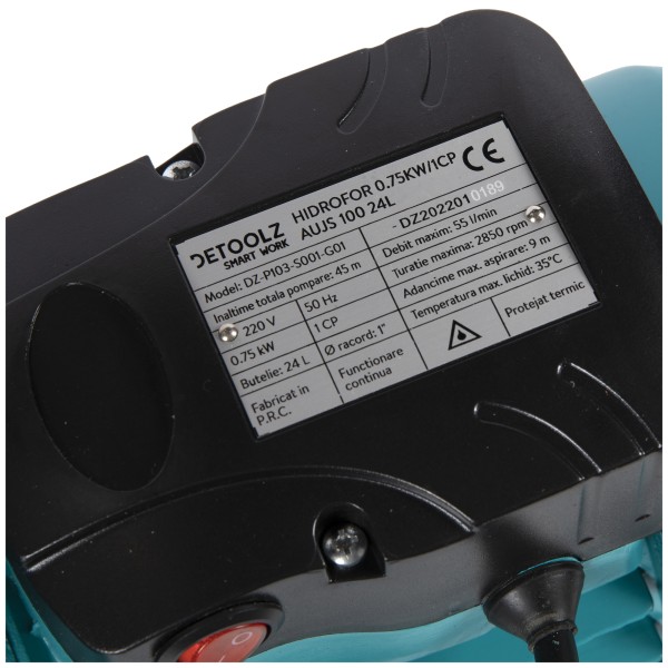 Гидрофор Detoolz 0,75 кВт 24 л, Autojet-100B
