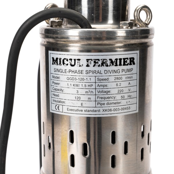 Погружной насос Micul Fermier 1,1 кВт 120 м (Tуннель)