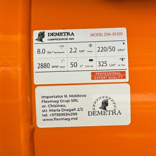Compresor de aer Demetra DM-JN30V