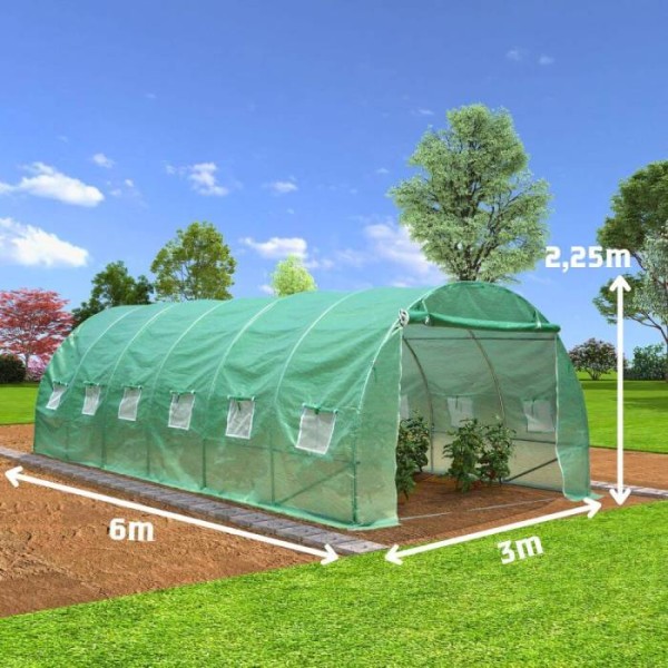 Теплица Tehno MS 6x3x2.25 м / 26 мм / 2 двери