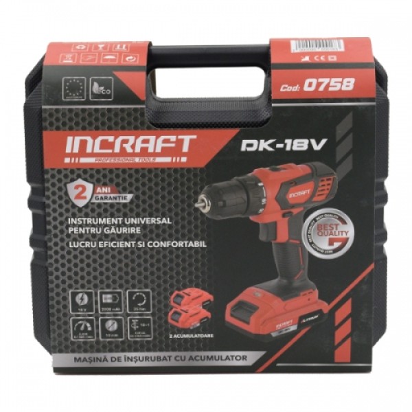 Шуруповерт Incraft DK-18V