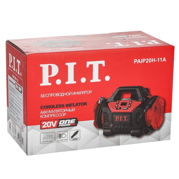 Аккумуляторный компрессор P.I.T. PAIP20H-11A SOLO (без АКБ и ЗУ)
