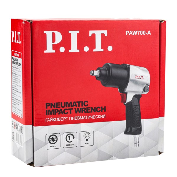 Гайковерт пневматический P.I.T. PAW700-A
