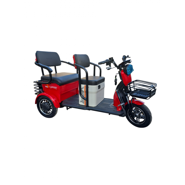 Трёхколёсный электроскутер Viper C20 red