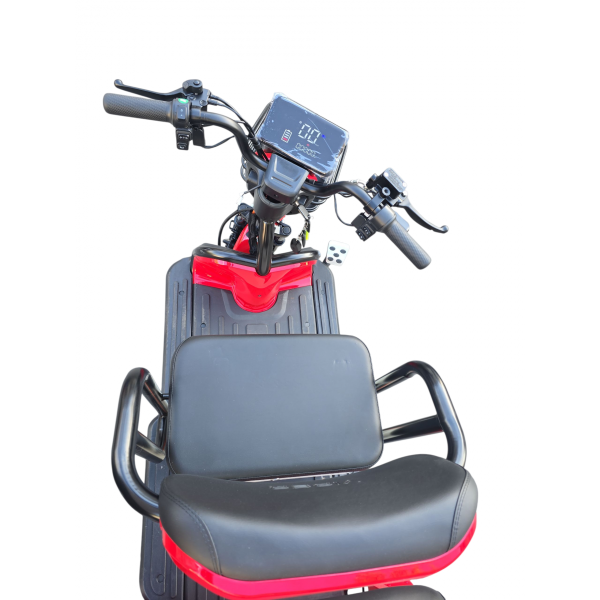 Трёхколёсный электроскутер Viper C20 red