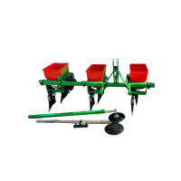 Semănătoare 3 rânduri pentru minitractor, cu marcher