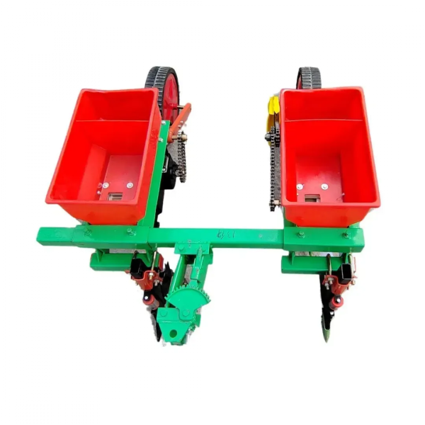 Сеялка 2-рядная для мотоблока с удобрений