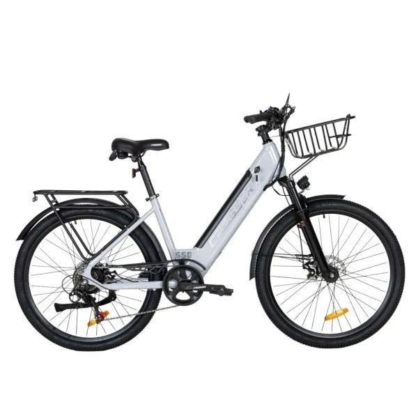 Электрический велосипед Crosser E-City 26*2.10 500W Shimano 7S Grey