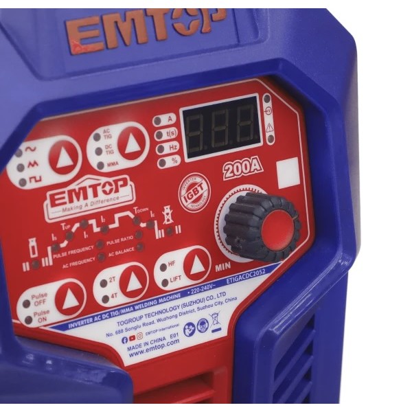 Aparat de sudat invertor Emtop ETIGACDC2052