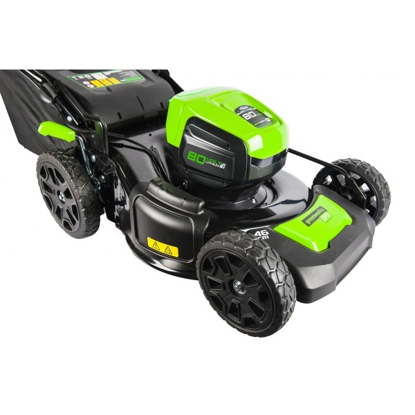 Газонокосилка аккумуляторная GD80LM46Kit 80V 4Ah Greenworks Газонокосилка аккумуляторная GD80LM46Kit 80V 4Ah Greenworks