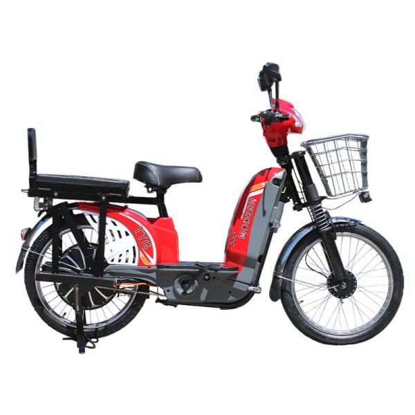 Bicicletă electrică TTG Modern EB-006 500W, roșie
