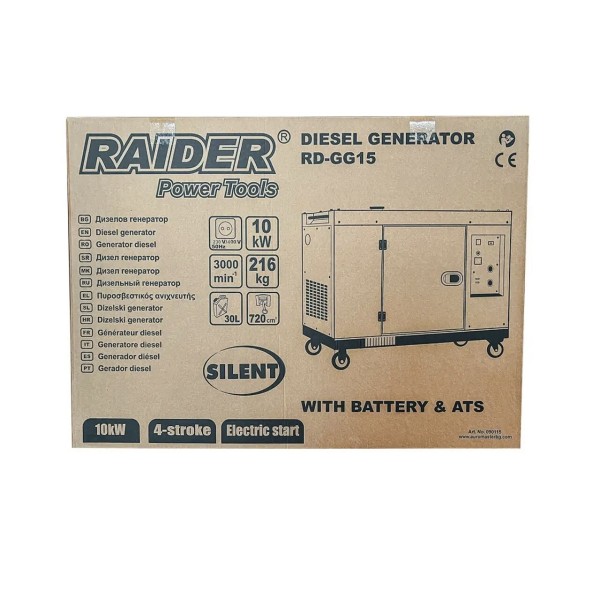 Дизельный генератор Raider RD-GG15