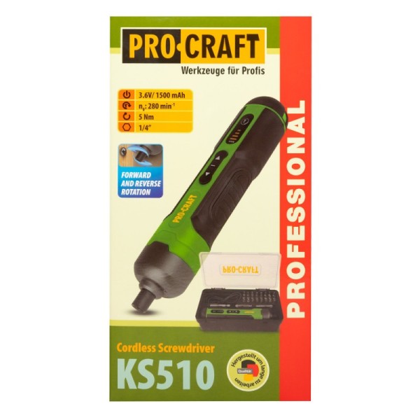 Șurubelniță cu acumulator Procraft KS510