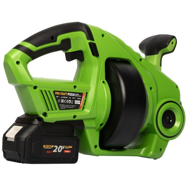 Mașină pe acumulator Procraft PCD20 pentru curățarea țevilor (fara acumulator și încărcător)