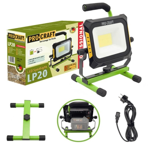 Lanternă cu acumulator Procraft LP20 (fara acumulator și încărcător)