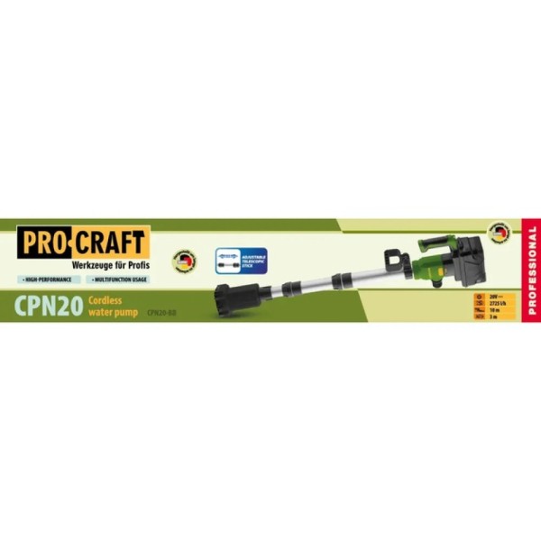 Pompă cu acumulator Procraft CPN20 (fara acumulator și încărcător)