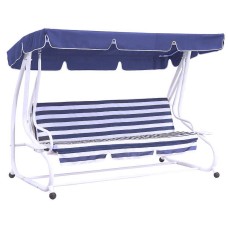Кресло-кровать-качалка CRETA синий 230x125x170
