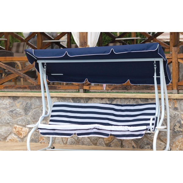 Кресло-кровать-качалка Creta синий 230x125x170