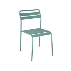 Зеленый металлический стул Cadiz