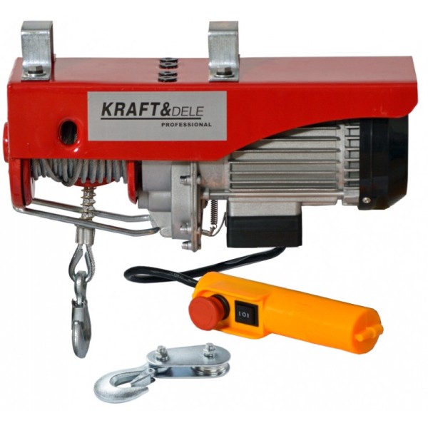 Электрическая лебедка подъемник 500 кг Kraft & Dele KD1525