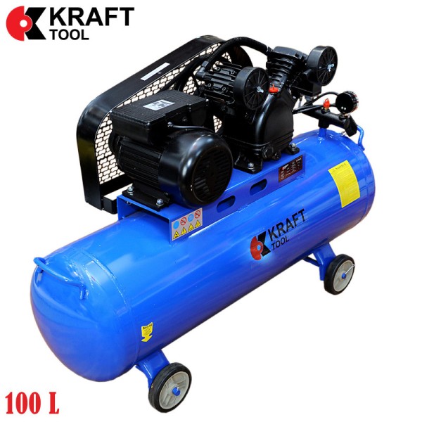 Компрессор 2200W 8 Bar KT100L2C KraftTool