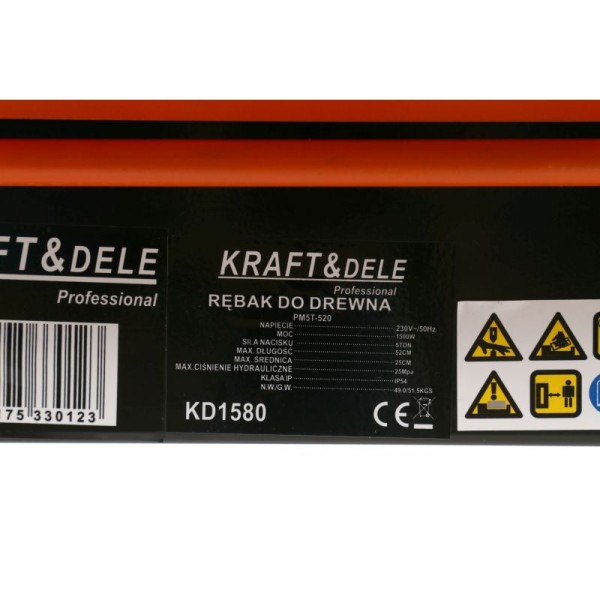 Дровокол Kraft&Dele KD1580