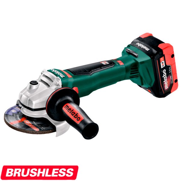 Polizor unghiular pe accumulator Metabo W 18 LTX BL 2x4 Ah 125 Quick